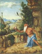 CIMA da Conegliano Hieronymus in einer Landschaft china oil painting reproduction